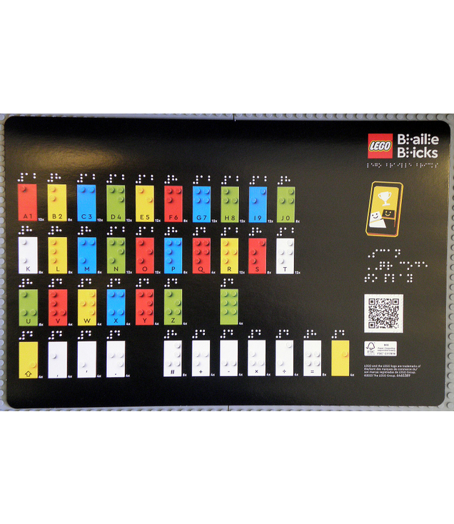  - Set 40656 inventariskaart met braille­reliëfpatroon – Engels - (Not Applicable) | N
