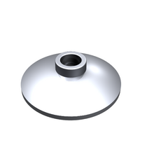 LEGO - Schotel 2 x 2 omgekeerd (radar) - Metallic Silver | N - Thumbnail