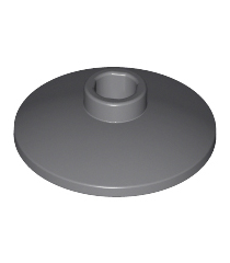 LEGO - Schotel 2 x 2 omgekeerd (radar) - Dark Bluish Gray | N - Thumbnail