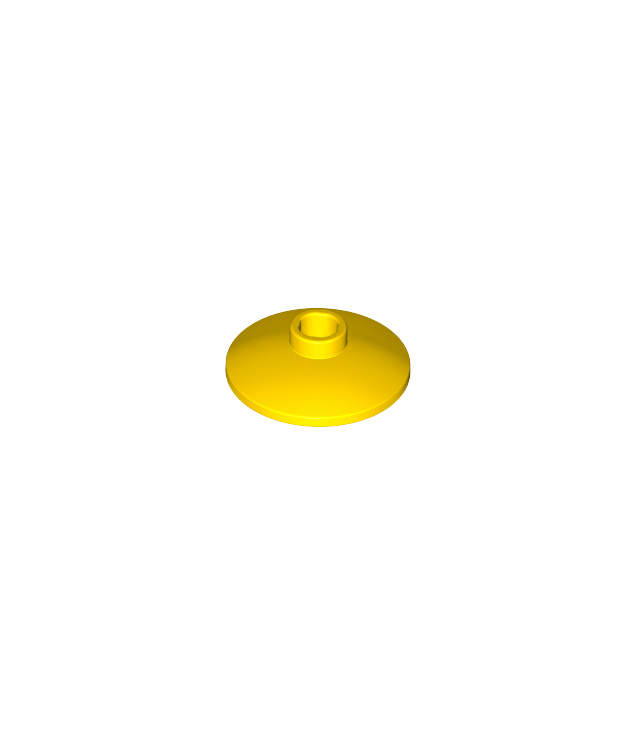 LEGO - Schotel 2 x 2 omgekeerd (radar) - Yellow | N