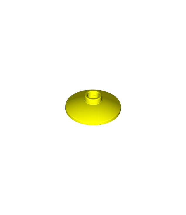 LEGO - Schotel 2 x 2 omgekeerd (radar) - Neon Yellow | N