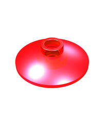 LEGO - Schotel 2 x 2 omgekeerd (radar) - Trans-Red | N - Thumbnail