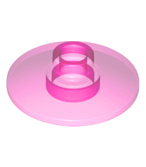 LEGO - Schotel 2 x 2 omgekeerd (radar) - Trans-Dark Pink | N - Thumbnail