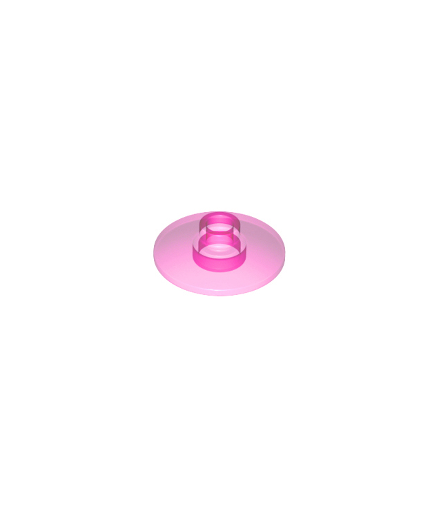 LEGO - Schotel 2 x 2 omgekeerd (radar) - Trans-Dark Pink | N