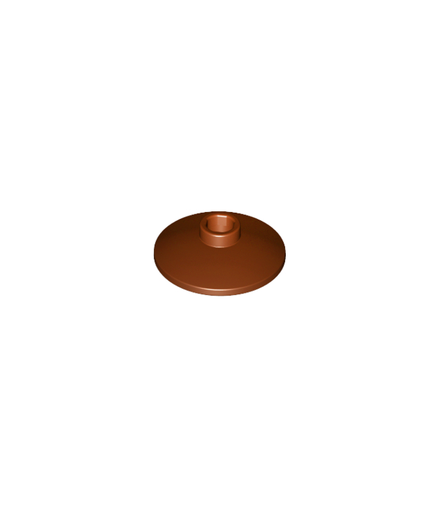 LEGO - Schotel 2 x 2 omgekeerd (radar) - Reddish Brown | N