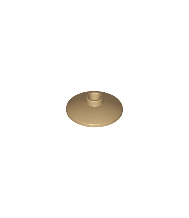 LEGO - Schotel 2 x 2 omgekeerd (radar) - Dark Tan | N