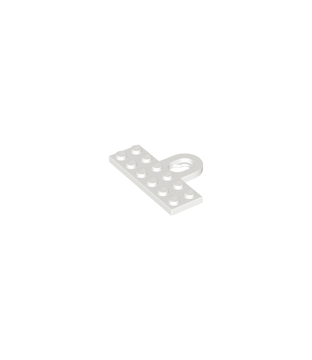 LEGO - Plaat, gemodificeerd 2 x 6 met koppeling, vrouwelijk - White | N