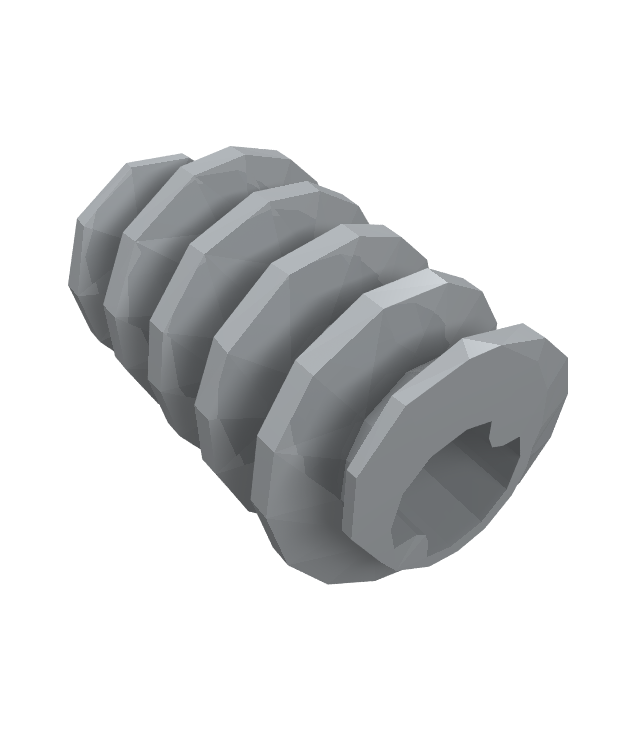  - Technic wormwiel lang, asopening type II - Light Bluish Gray | N