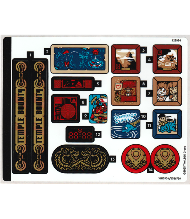  - Stickervel voor set 71848 – (10115904/6586736) - (Not Applicable) | N