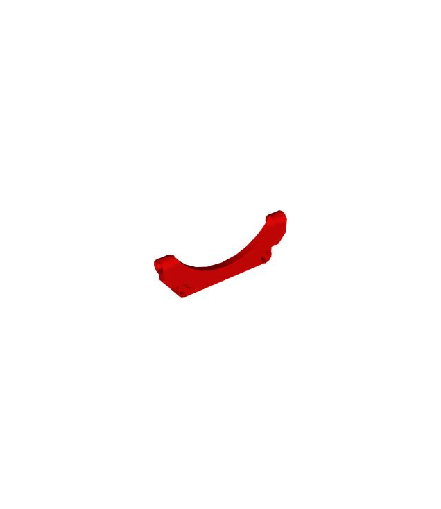  - Technic paneel spatbord auto gebogen 9 x 1 x 3 met rechte bovenkant - Red | N