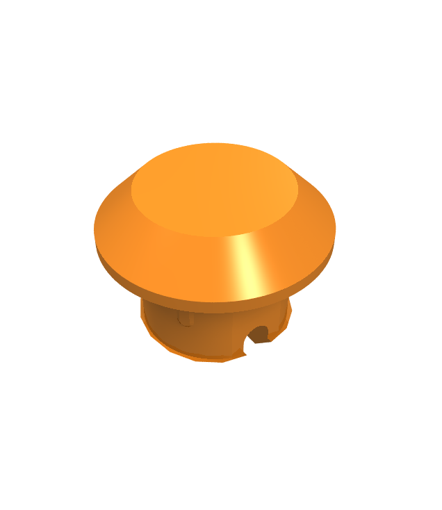  - Technic schakel rupsband­bevestiging enkel, rubber - Orange | N