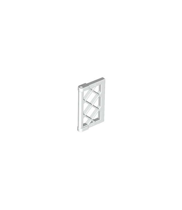 LEGO - Ruit voor raam 1 x 2 x 3 met raster en dikke hoeklippen - White | N