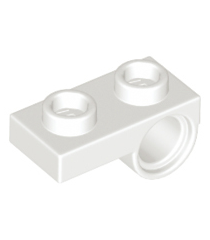 LEGO - Plaat, gemodificeerd 1 x 2 met pen-gat aan onderzijde - White | N - Thumbnail