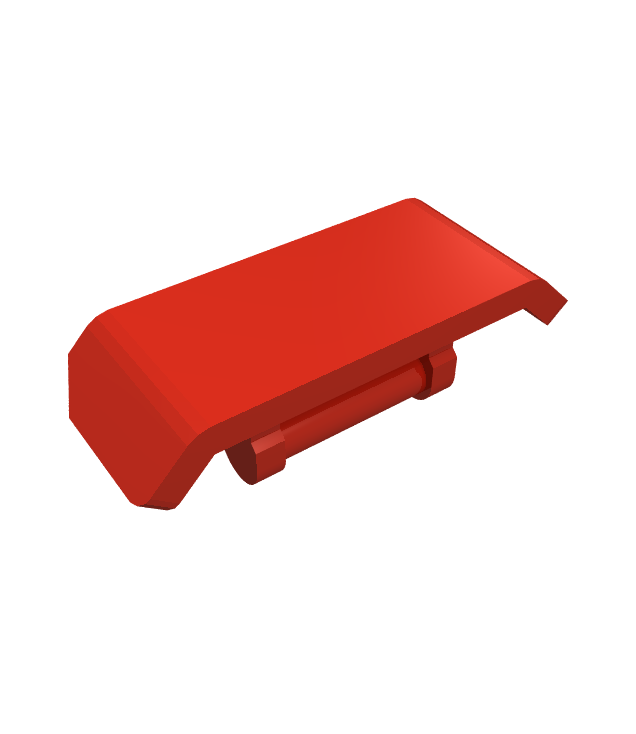 LEGO - Voertuig, spoiler met staaf-handgreep - Red | N
