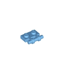 LEGO - Plaat, gemodificeerd 1 x 2 met staaf-handgreep aan zijkant - vrije uiteinden - Medium Blue | N - Thumbnail
