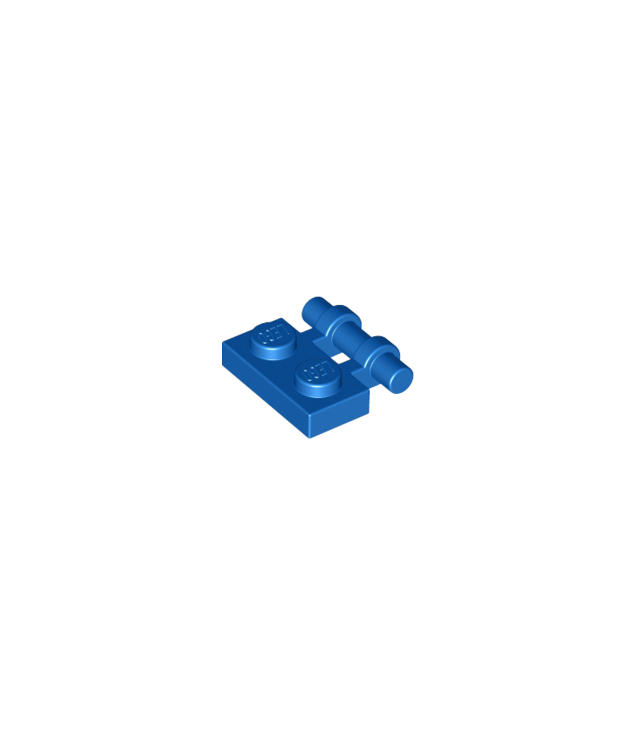 LEGO - Plaat, gemodificeerd 1 x 2 met staaf-handgreep aan zijkant - vrije uiteinden - Blue | N