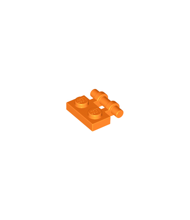 LEGO - Plaat, gemodificeerd 1 x 2 met staaf-handgreep aan zijkant - vrije uiteinden - Orange | N