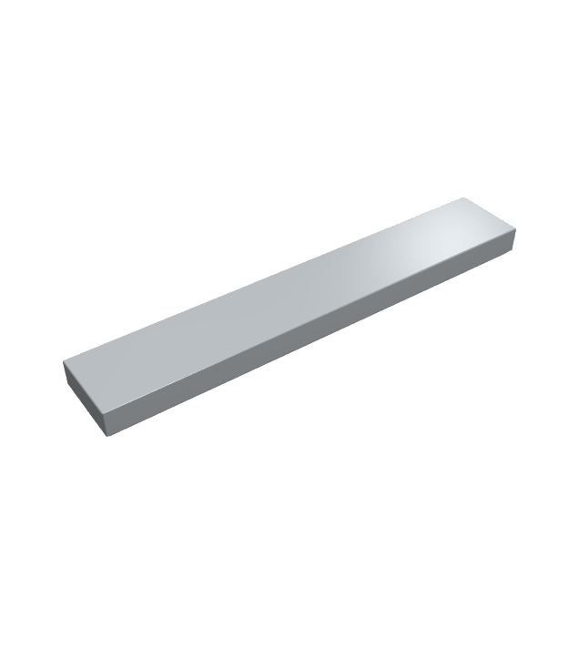 LEGO - Tegel 1 x 6 - Light Bluish Gray | N