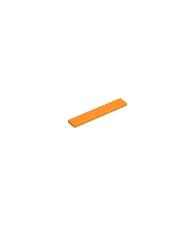 LEGO - Tegel 1 x 6 - Orange | N