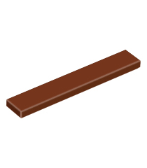 LEGO - Tegel 1 x 6 - Reddish Brown | N - Thumbnail