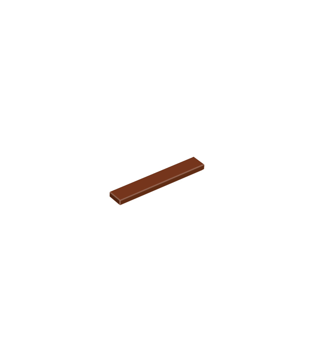 LEGO - Tegel 1 x 6 - Reddish Brown | N