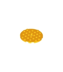 LEGO - Plaat, rond 6 x 6 met gat - Bright Light Orange | N - Thumbnail