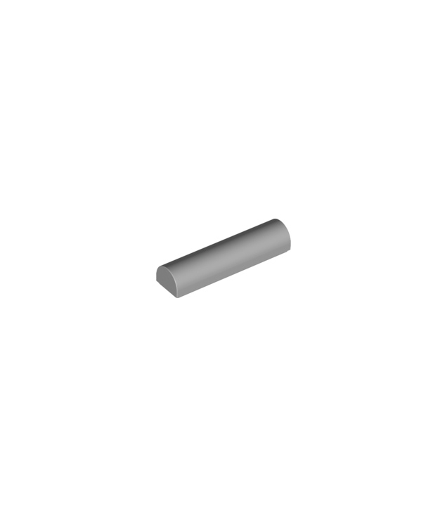 LEGO - Helling, gebogen 1 x 4 x 2/3 dubbel - Light Bluish Gray | N