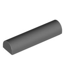 LEGO - Helling, gebogen 1 x 4 x 2/3 dubbel - Dark Bluish Gray | N - Thumbnail
