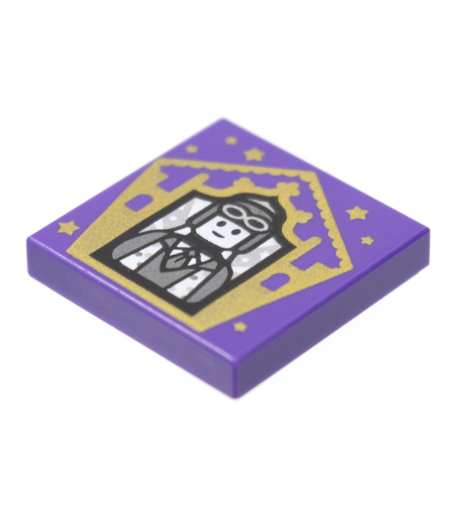  - Tegel 2 x 2 met HP Chocoladekikkerkaart Jocunda Sykes­patroon - Dark Purple | N