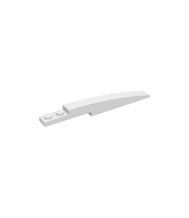 LEGO - Helling, gebogen 10 x 1 - White | N