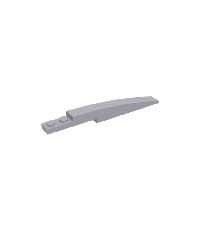 LEGO - Helling, gebogen 10 x 1 - Light Bluish Gray | N