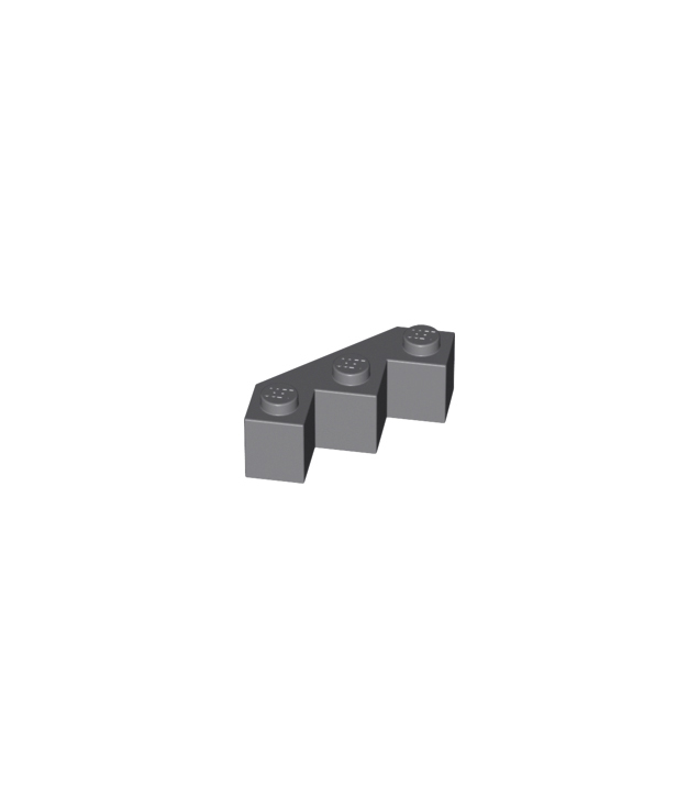 LEGO - Steen, gemodificeerd facet 3 x 3 - Dark Bluish Gray | N
