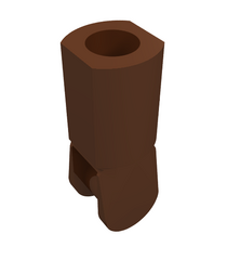 LEGO - Staafhouder met handgreep - Reddish Brown | N - Thumbnail