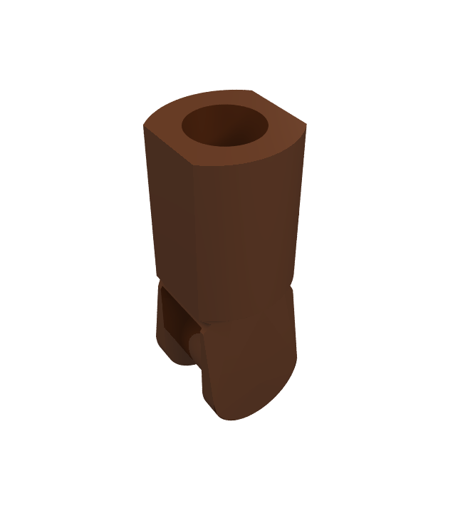 LEGO - Staafhouder met handgreep - Reddish Brown | N