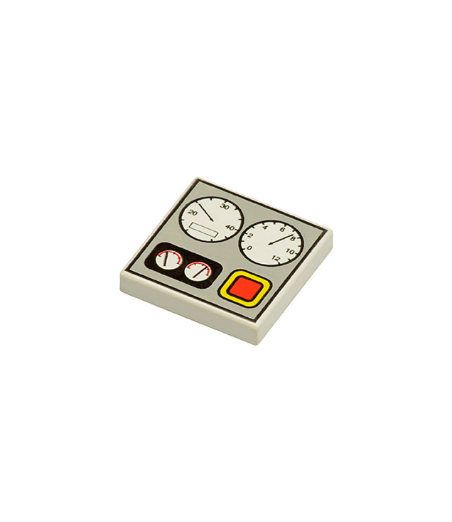  - Tegel 2 x 2 met meters­patroon - White | N