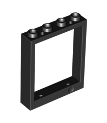 LEGO - Deurframe 1 x 4 x 4 lift - Black | N - Thumbnail
