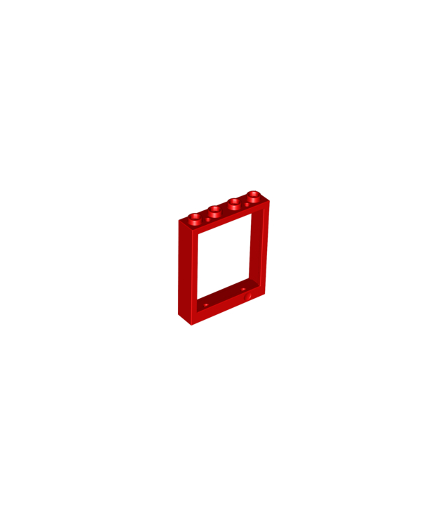 LEGO - Deurframe 1 x 4 x 4 lift - Red | N
