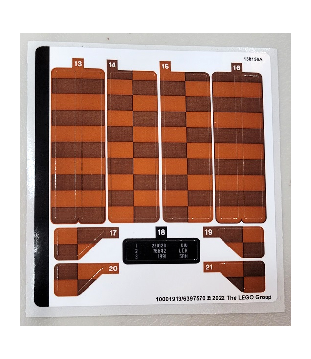  - Stickervel voor set 21331, vel 2 – (10001913/6397570) - (Not Applicable) | N