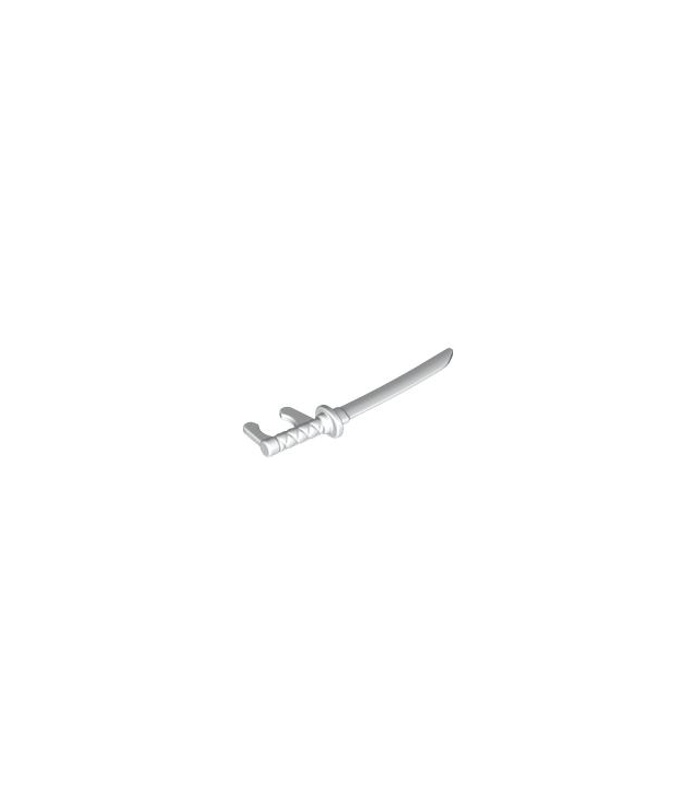  - Minifiguur, wapen zwaard, katana met nekbeugel - White | N