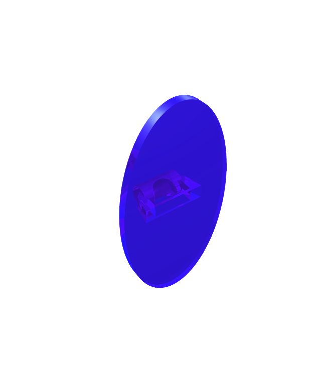  - Minifiguur, schild ovaal - Trans-Purple | N