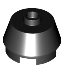 LEGO - Kegel 2 x 2 afgeknot - Black | N - Thumbnail