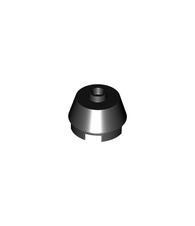 LEGO - Kegel 2 x 2 afgeknot - Black | N