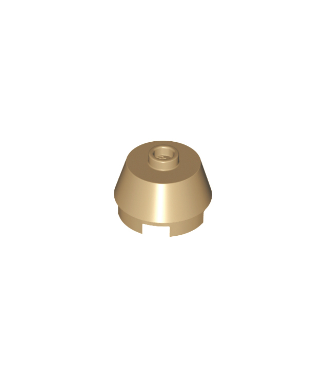 LEGO - Kegel 2 x 2 afgeknot - Dark Tan | N