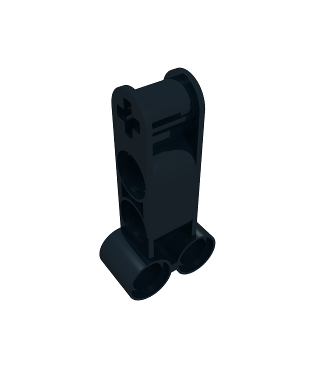  - Technic, Axle and Pin Connector Perpendicular Double 4L - Black | N