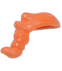  - Minifigure, Hair Narrow Swept Back with Ponytail - Orange | N - Thumbnail