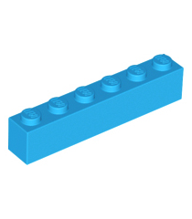 LEGO - Steen 1 x 6 - Dark Azure | N - Thumbnail