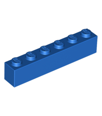 LEGO - Steen 1 x 6 - Blue | N - Thumbnail