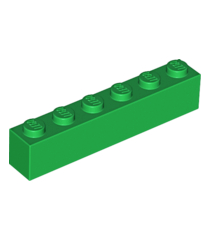 LEGO - Steen 1 x 6 - Green | N - Thumbnail