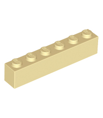 LEGO - Steen 1 x 6 - Tan | N - Thumbnail