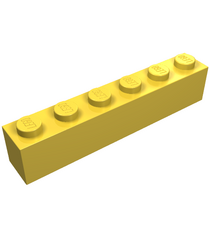 LEGO - Steen 1 x 6 - Yellow | N - Thumbnail
